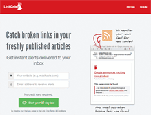 Tablet Screenshot of linkcrier.com